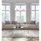 Z-Lite Leila Chandelier, 5-Light, 34 In.W x 10.75 In.H, Brushed Nickel/White Linen 744-34R-BN - alternate 7